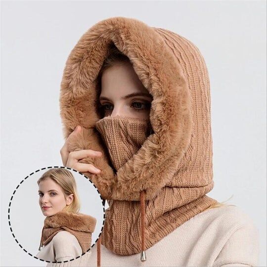 Bonnet Coupe-vent Chaud En Tricot Pour l'Hiver – Image 9