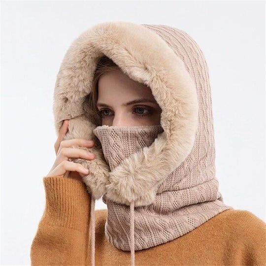 Bonnet Coupe-vent Chaud En Tricot Pour l'Hiver – Image 5