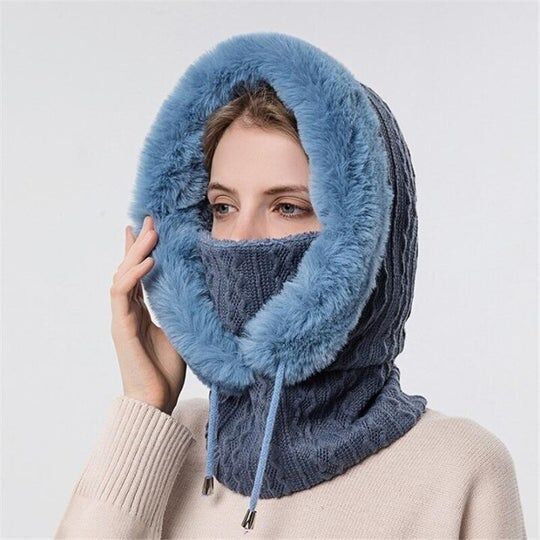 Bonnet Coupe-vent Chaud En Tricot Pour l'Hiver – Image 8