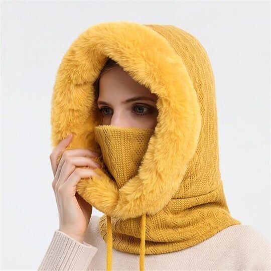 Bonnet Coupe-vent Chaud En Tricot Pour l'Hiver – Image 4