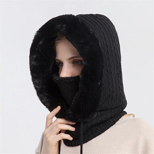 Bonnet Coupe-vent Chaud En Tricot Pour l'Hiver – Image 6
