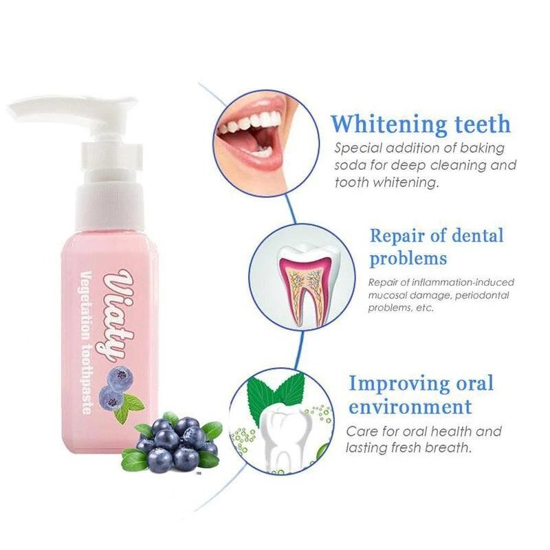 Dentifrice blanchissant naturel aux myrtilles et au bicarbonate – Image 4