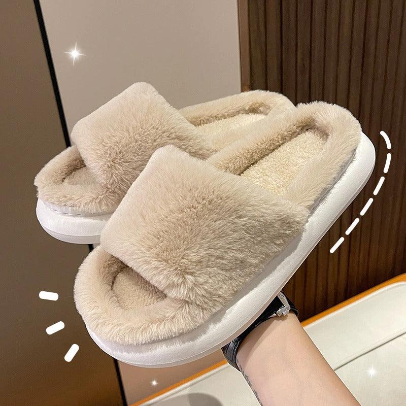 Chaussons nuageux en fausse fourrure pour femmes – Image 16