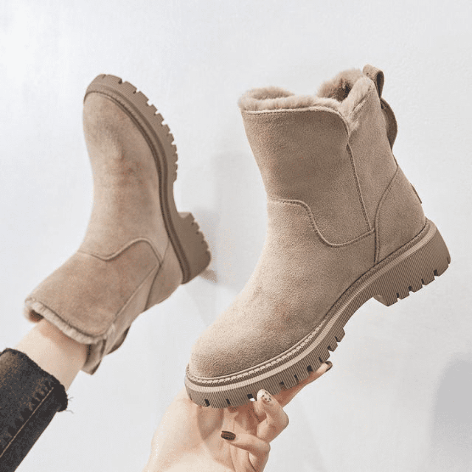 Paula™ | Bottes d'hiver en velours chaud