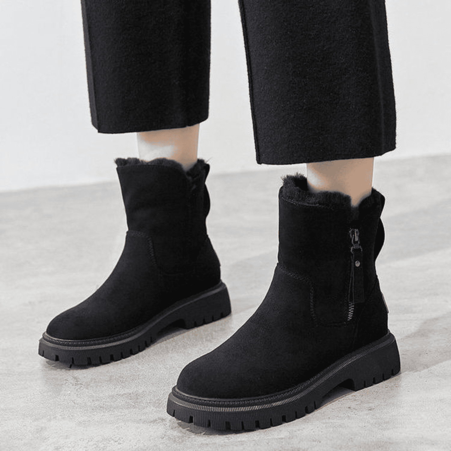 Paula™ | Bottes d'hiver en velours chaud – Image 2