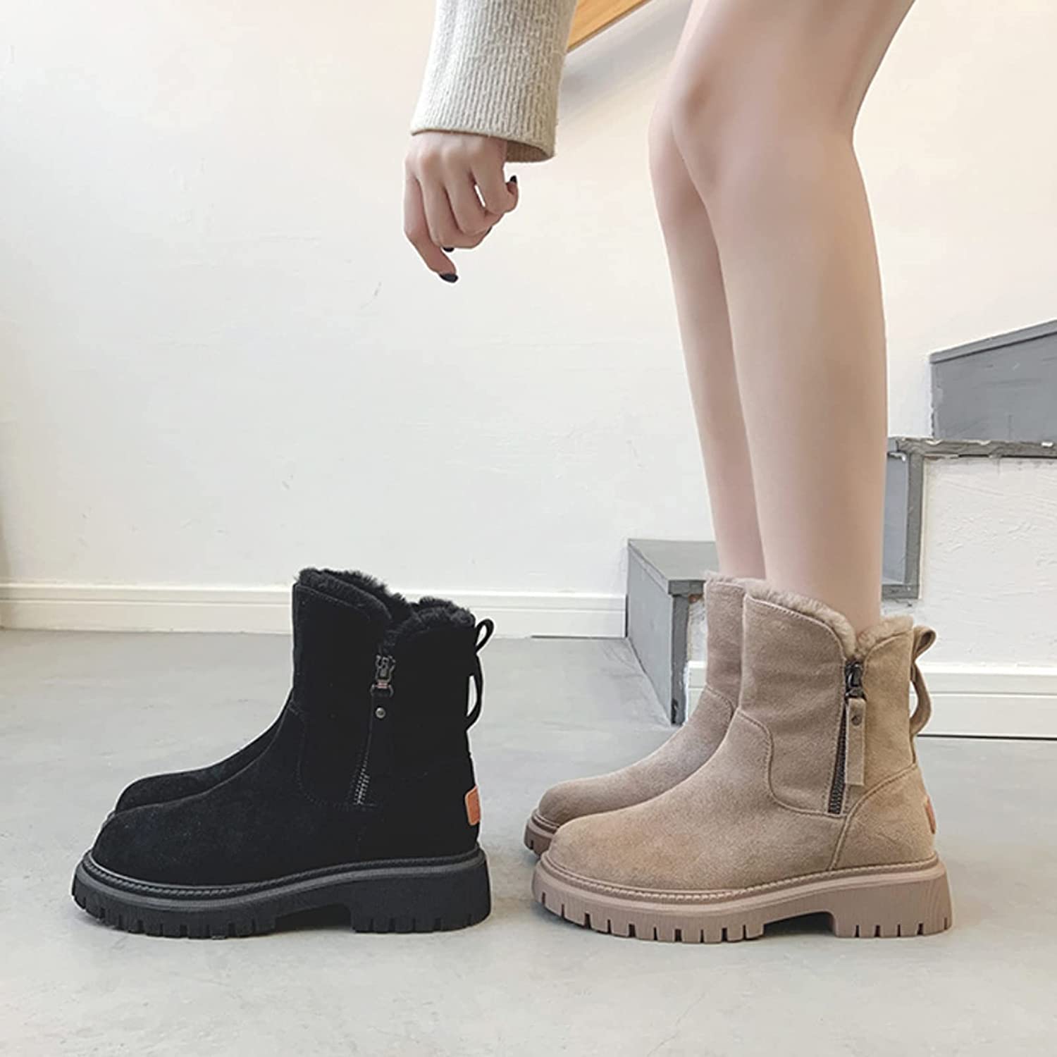 Paula™ | Bottes d'hiver en velours chaud – Image 3