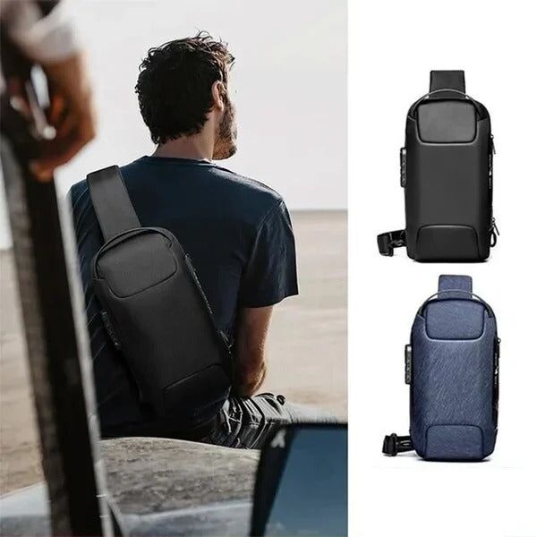 Sac en bandouliere antivol avec port USB recharge pour homme et femme – Image 8