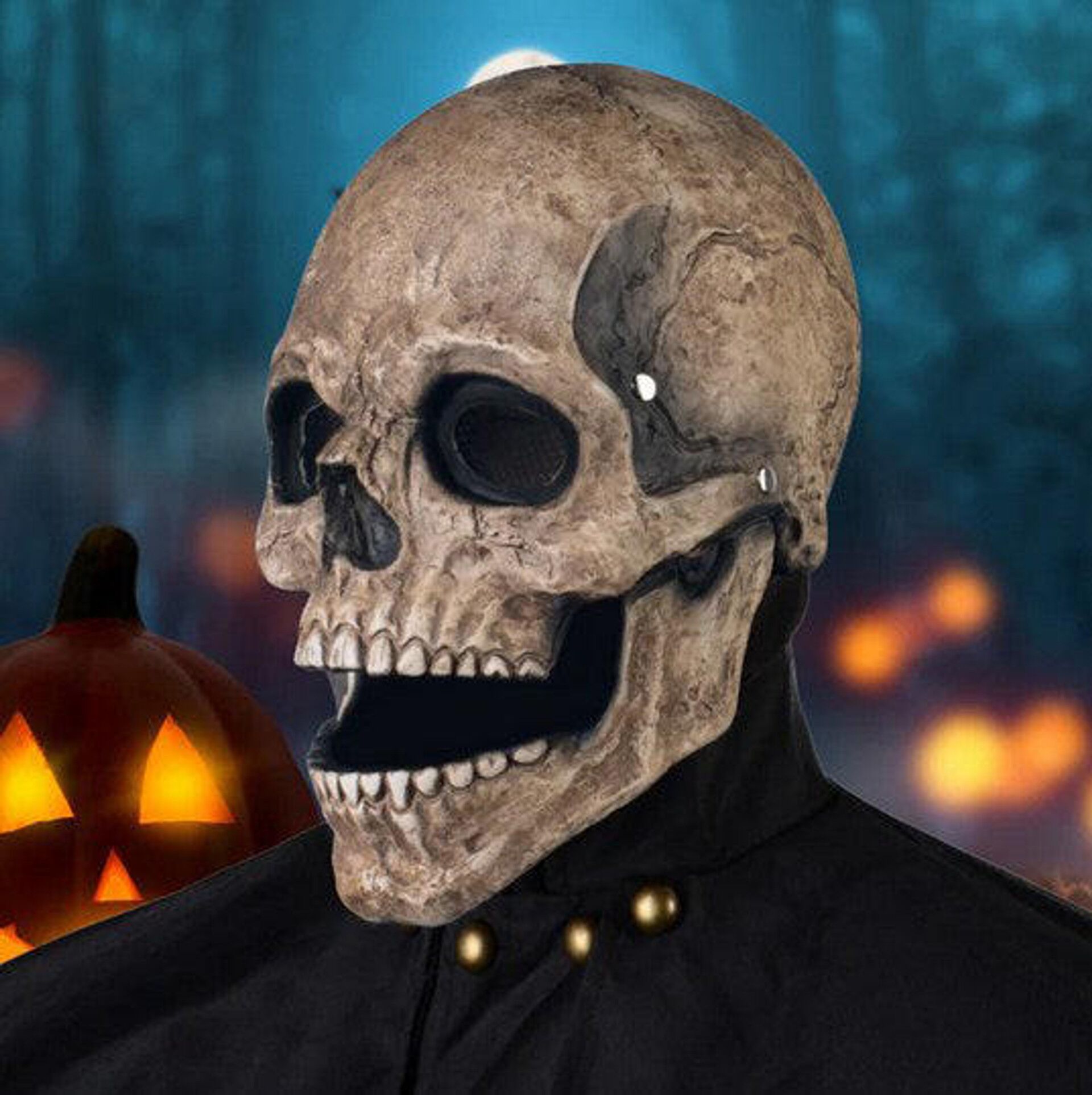 Masque Halloween Avec Mâchoire Mobile – Image 3