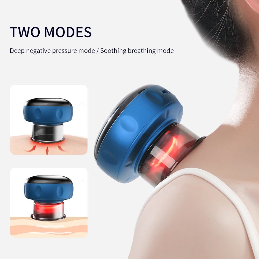 Masseur électrique par ventouses 4 en 1 avec 12 niveaux de chauffage et aspiration – Image 7