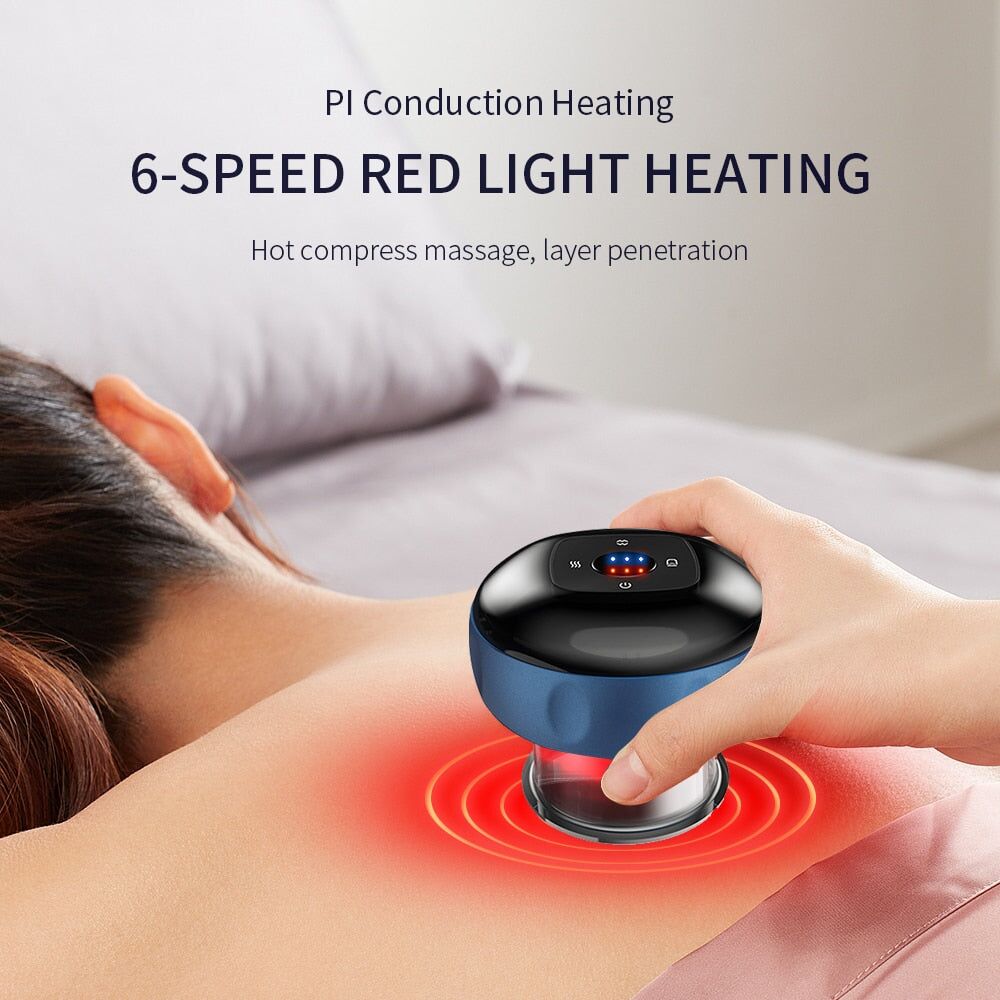 Masseur électrique par ventouses 4 en 1 avec 12 niveaux de chauffage et aspiration – Image 6
