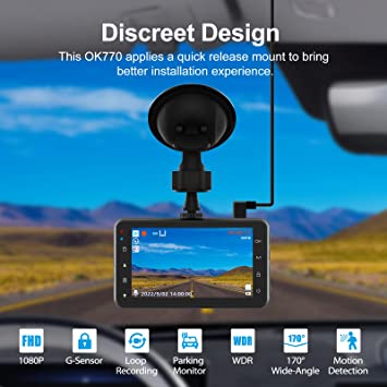 Enregistreur vidéo de voiture Caméra de tableau de bord – Image 6