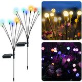 2 lampes solaires de jardin en forme de globe LED à énergie solaire étanches – Image 5