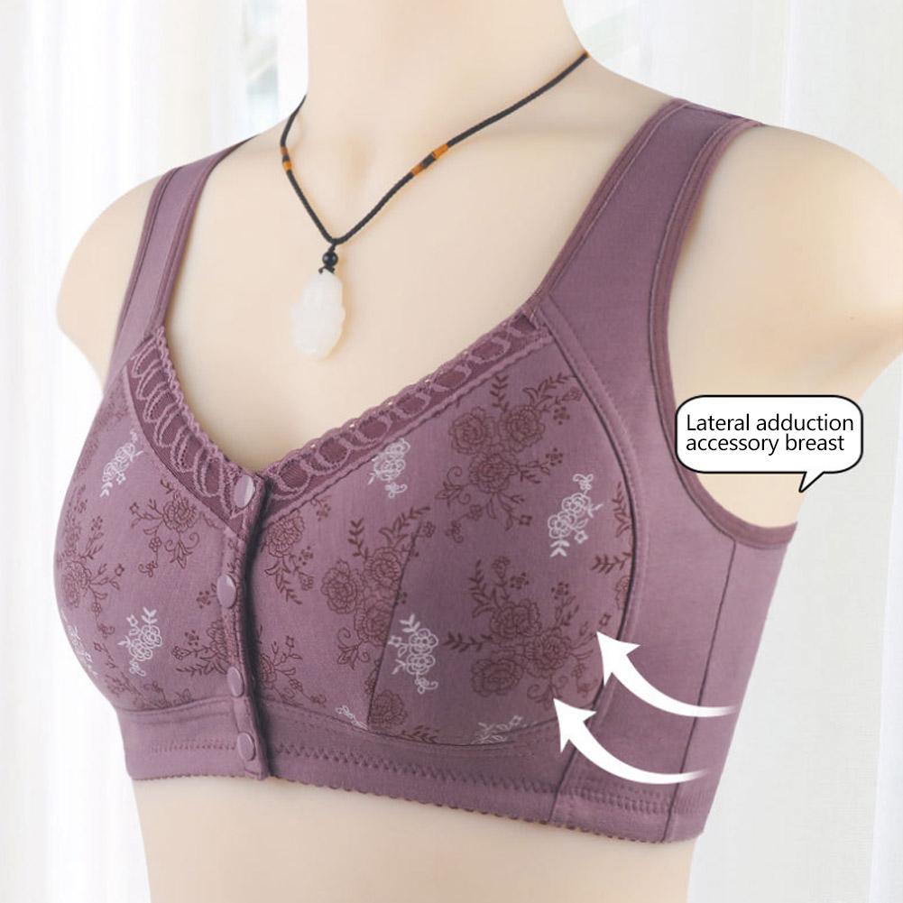 Glamorette - Soutien-gorge en coton à fermeture frontale – Image 3
