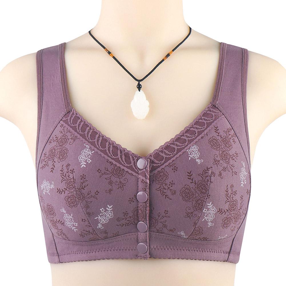 Glamorette - Soutien-gorge en coton à fermeture frontale – Image 5