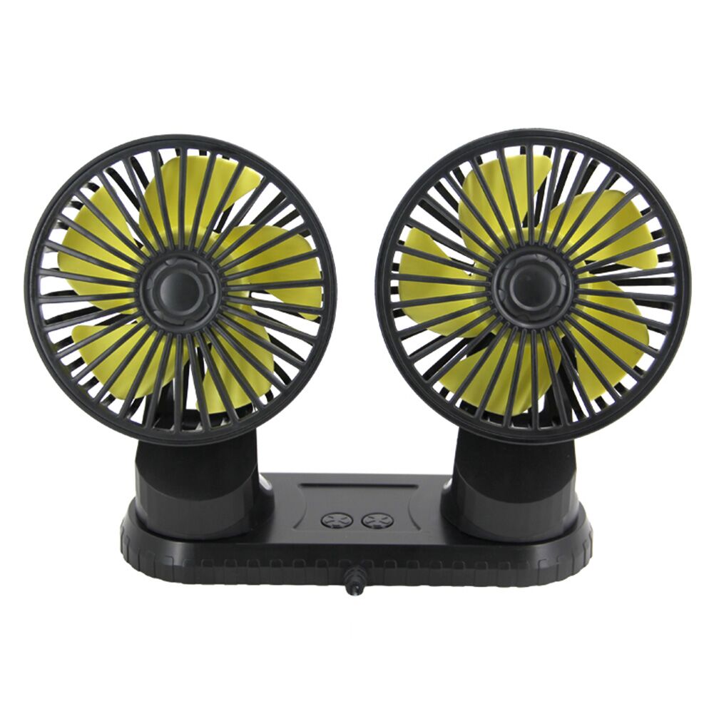 Ventilateur voiture à double tête pour tableau de bord