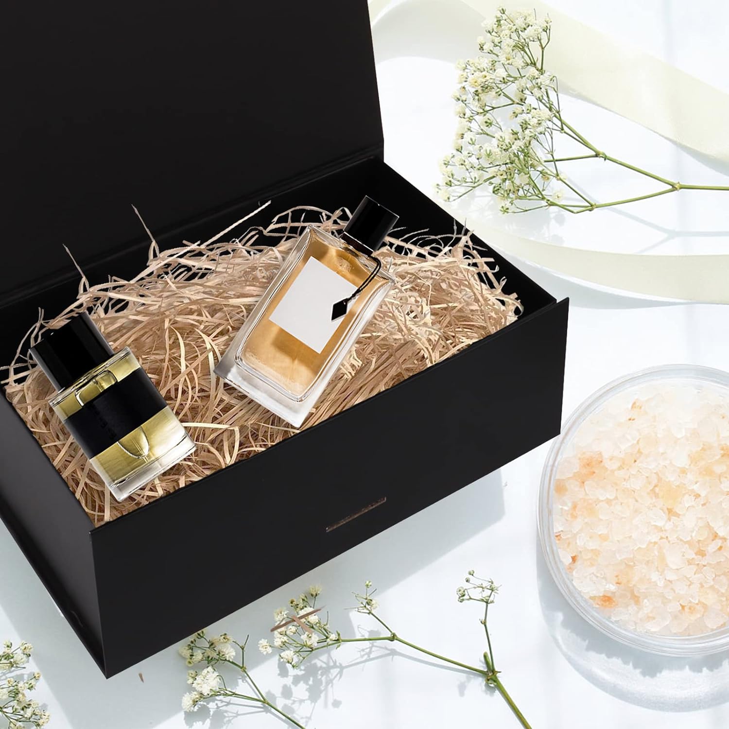 Coffret cadeau magnétique avec couvercle et ruban pour cadeaux – Image 4