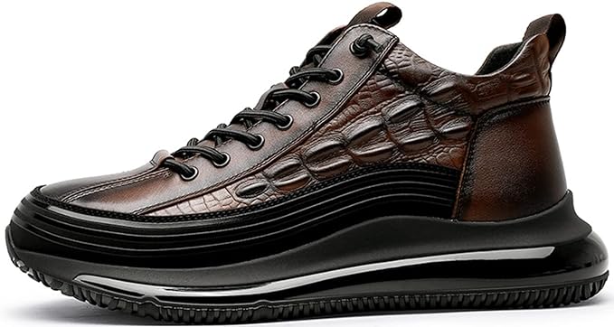 Vinci Chaussures italiennes en cuir à motif de peau de crocodile – Image 6
