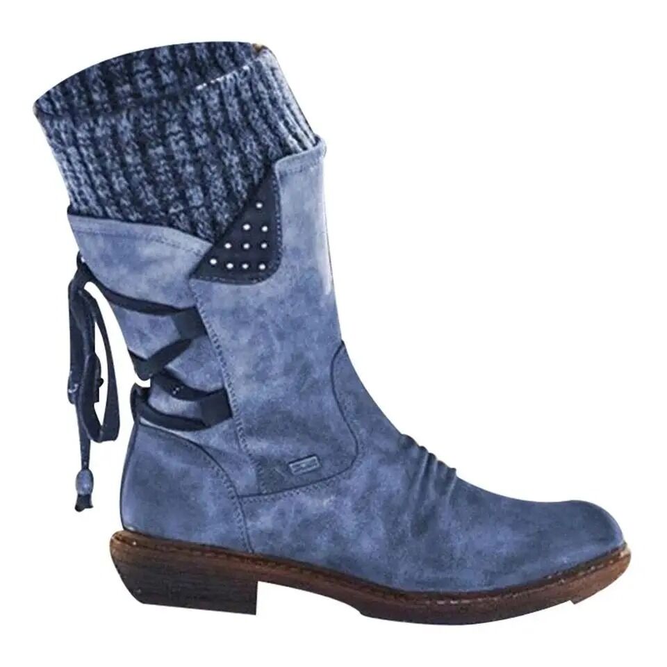Bottes d'hiver chaudes en laine pour femmes
