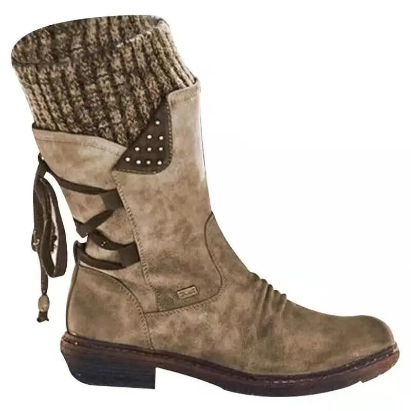 Bottes d'hiver chaudes en laine pour femmes – Image 10