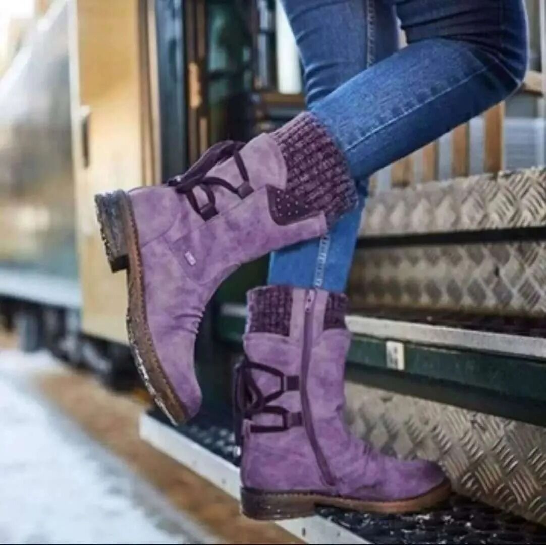 Bottes d'hiver chaudes en laine pour femmes – Image 3