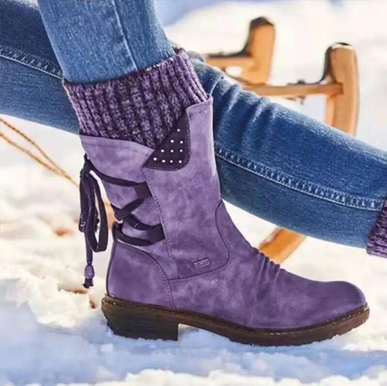 Bottes d'hiver chaudes en laine pour femmes – Image 5