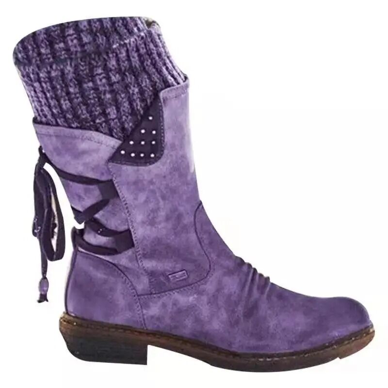 Bottes d'hiver chaudes en laine pour femmes – Image 8