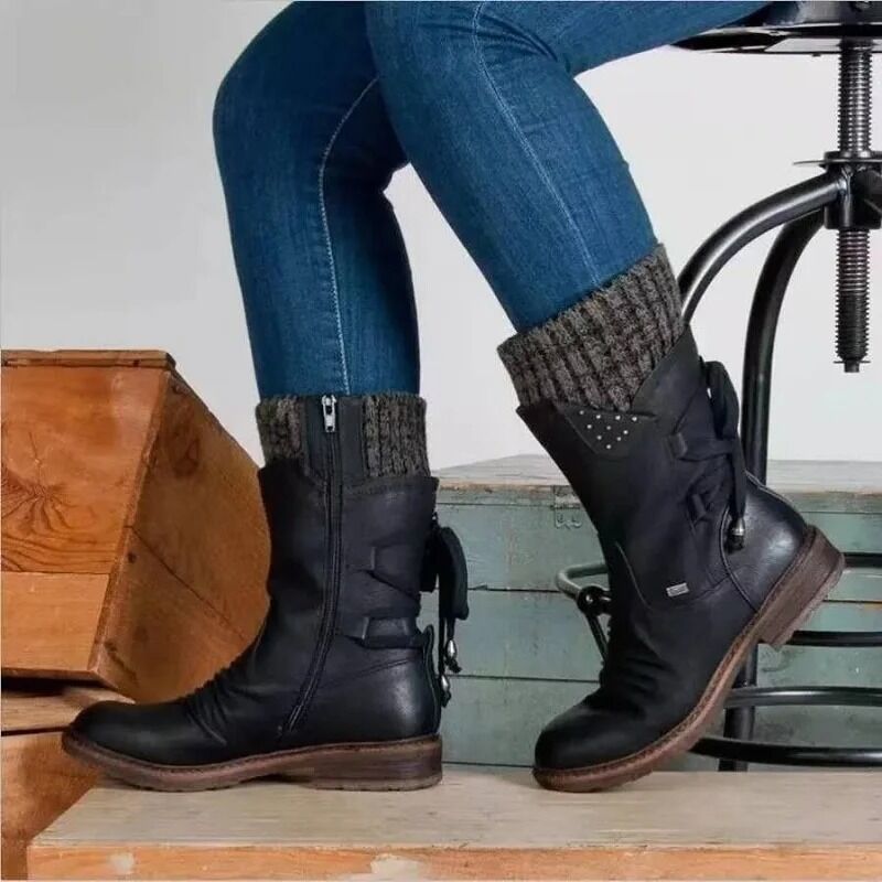 Bottes d'hiver chaudes en laine pour femmes – Image 2