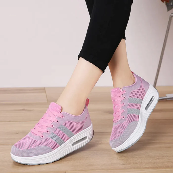 Sneakers Orthopédiques à Bulle d'Air rose