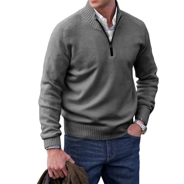 Pull thermique à col montant et fermeture éclair – Image 11