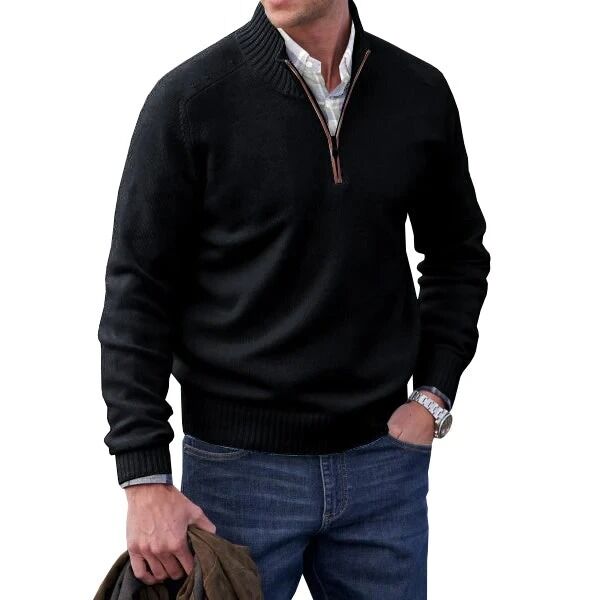 Pull thermique à col montant et fermeture éclair – Image 9