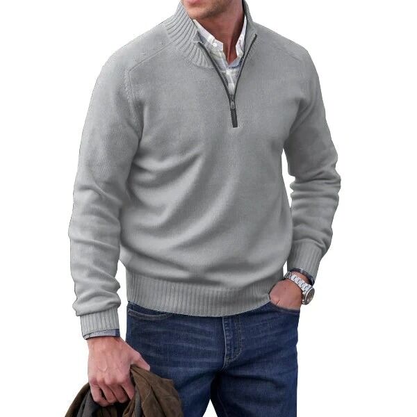 Pull thermique à col montant et fermeture éclair – Image 2