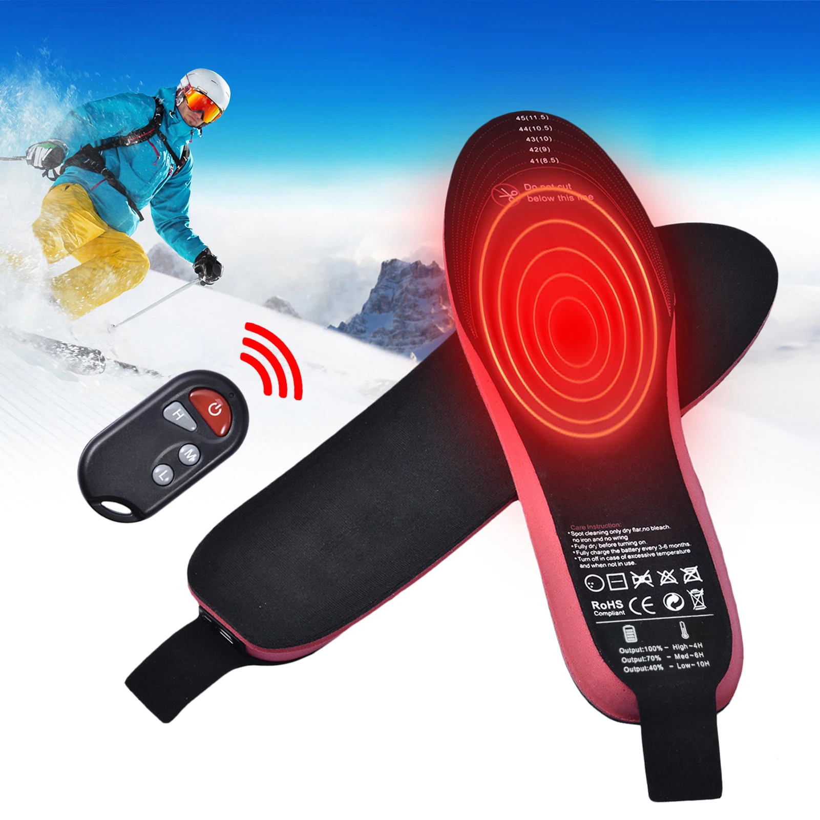 Semelles orthopédiques chauffantes rechargeables – Image 3
