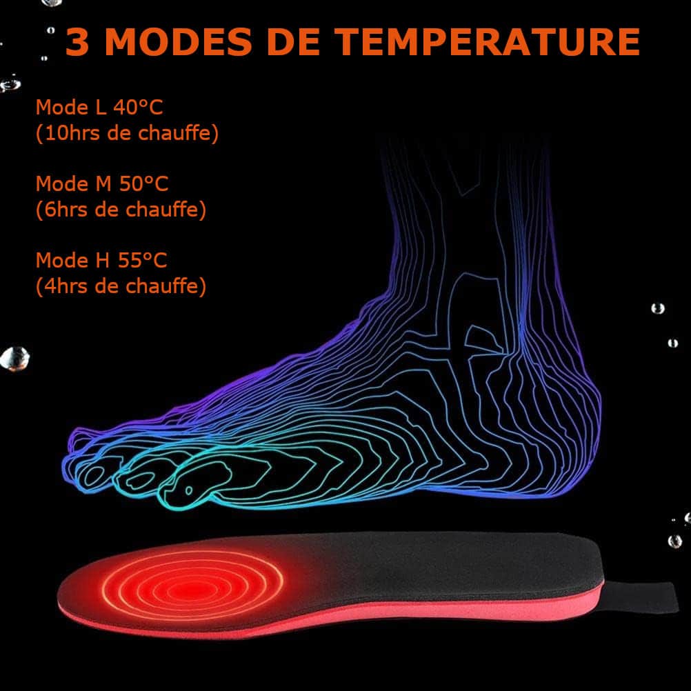 Semelles orthopédiques chauffantes rechargeables – Image 10