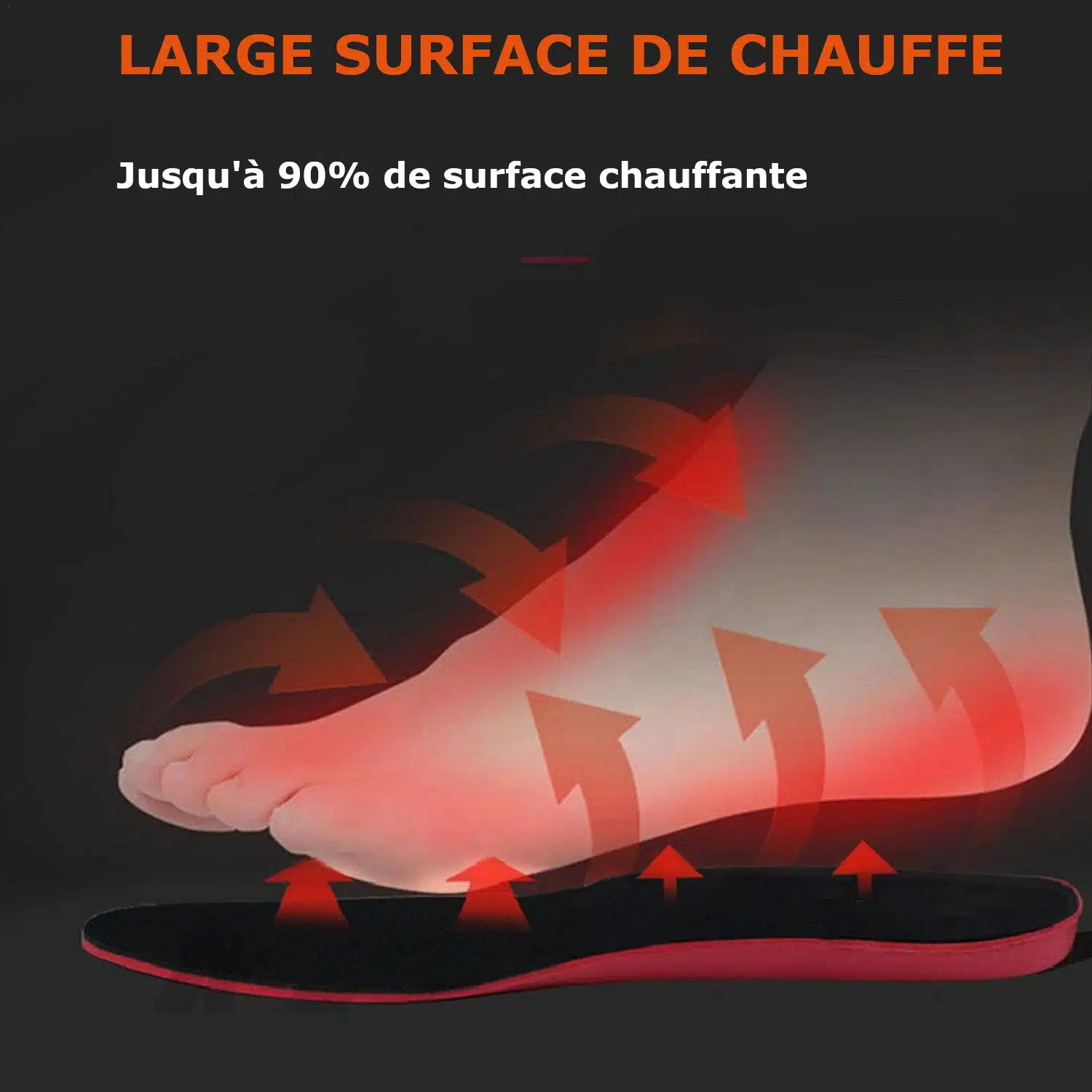 Semelles orthopédiques chauffantes rechargeables – Image 2