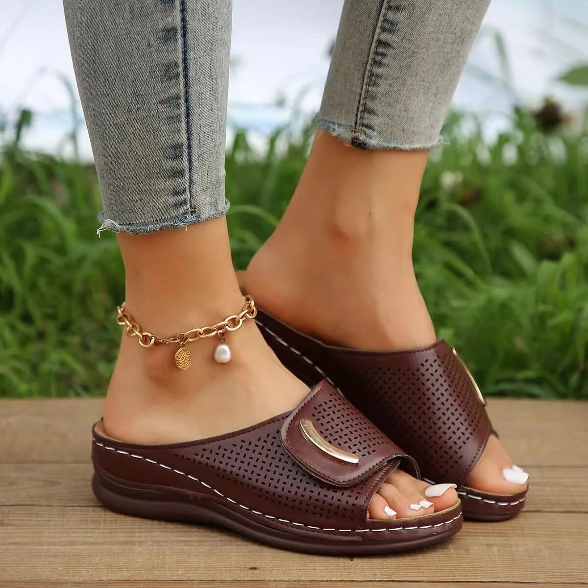 Sandales Compensées Confortables – Image 5