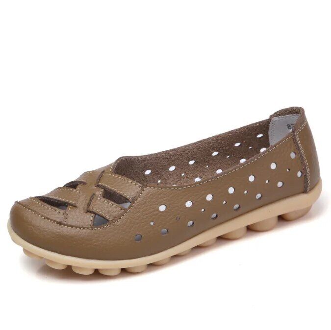 Ballerines en cuir confortables pour femme