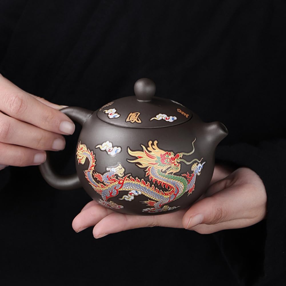 ClayPurple théière dragon phenix change de couleur avec la chaleur – Image 4