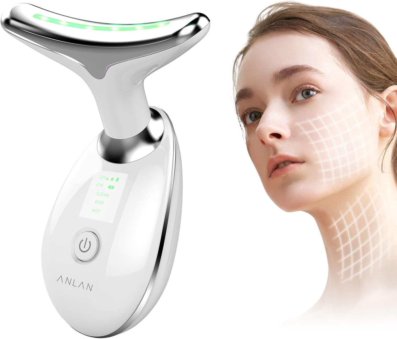 Younouv Appareil anti rides masseur facial électrique Renovare Pro – Image 3