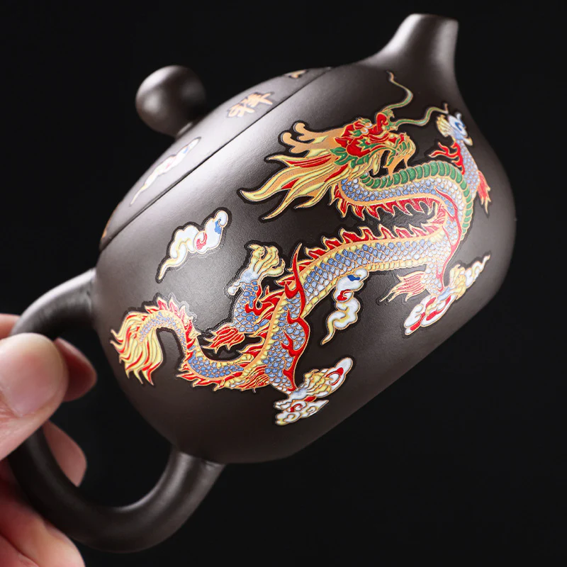 ClayPurple théière dragon phenix change de couleur avec la chaleur – Image 5