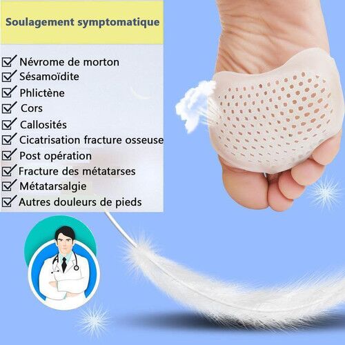 Hyggear separateur doigt de pied voute plantaire silicone métatarsiens – Image 9