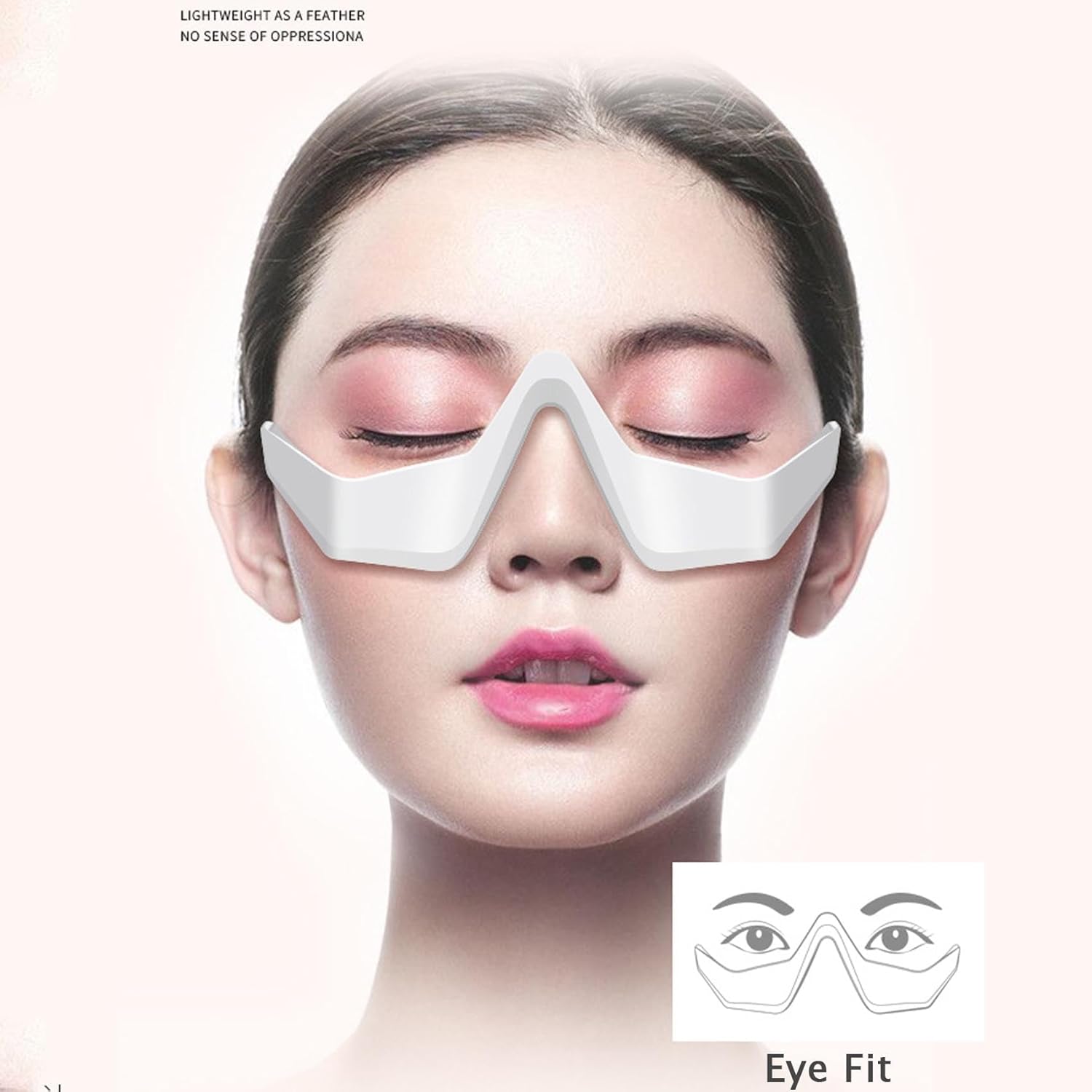 Renewa EyeLift lunettes de massage EMS lumière rouge soin des yeux vachettes foncées gonflements réduction de la fatigue oculaire relaxant – Image 4
