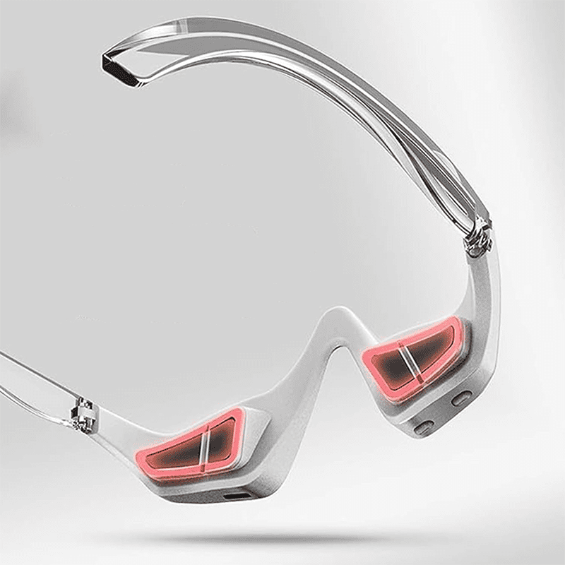 Renewa EyeLift lunettes de massage EMS lumière rouge soin des yeux vachettes foncées gonflements réduction de la fatigue oculaire relaxant – Image 7