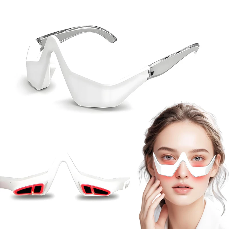Renewa EyeLift lunettes de massage EMS lumière rouge soin des yeux vachettes foncées gonflements réduction de la fatigue oculaire relaxant – Image 8