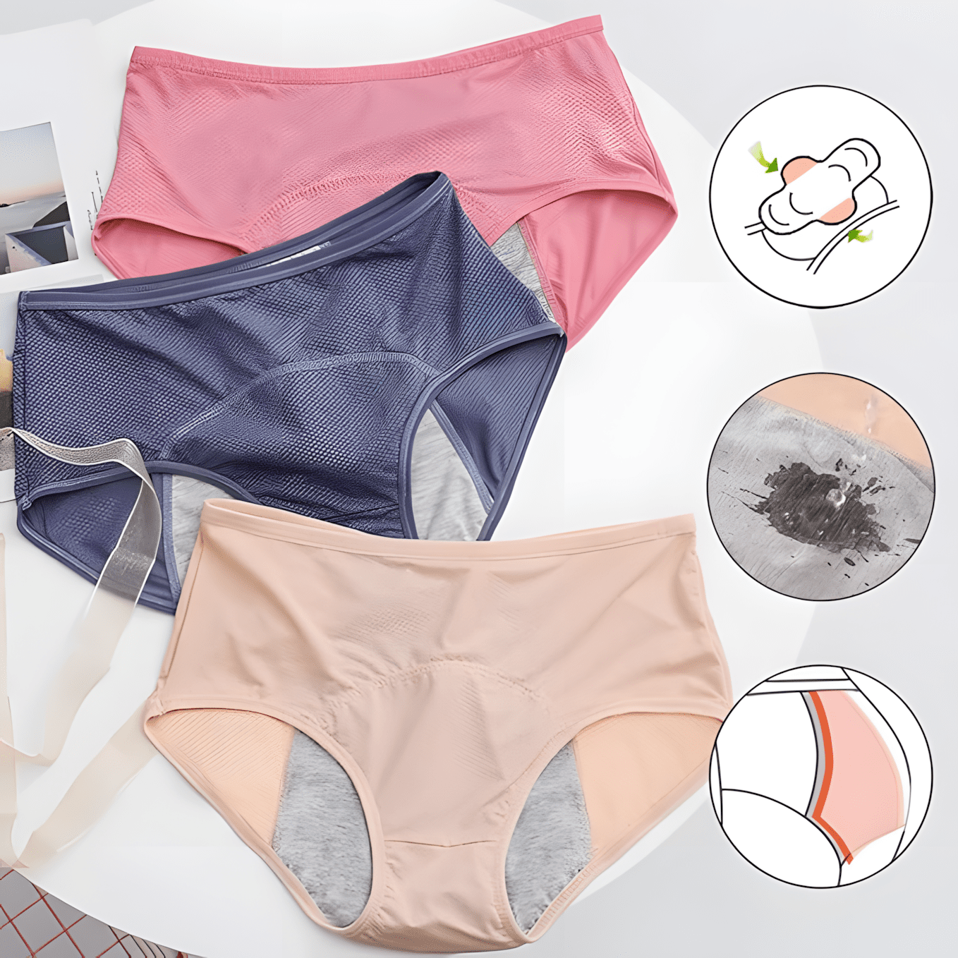 DryGuard Sous-vêtements anti-fuites pour l'incontinence urinaire – Image 4