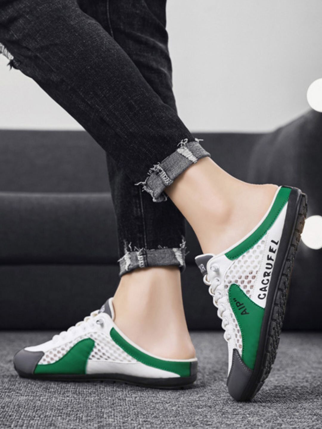 Mainine Mocassins en mesh respirant pour homme – Style décontracté et sportif – Image 5