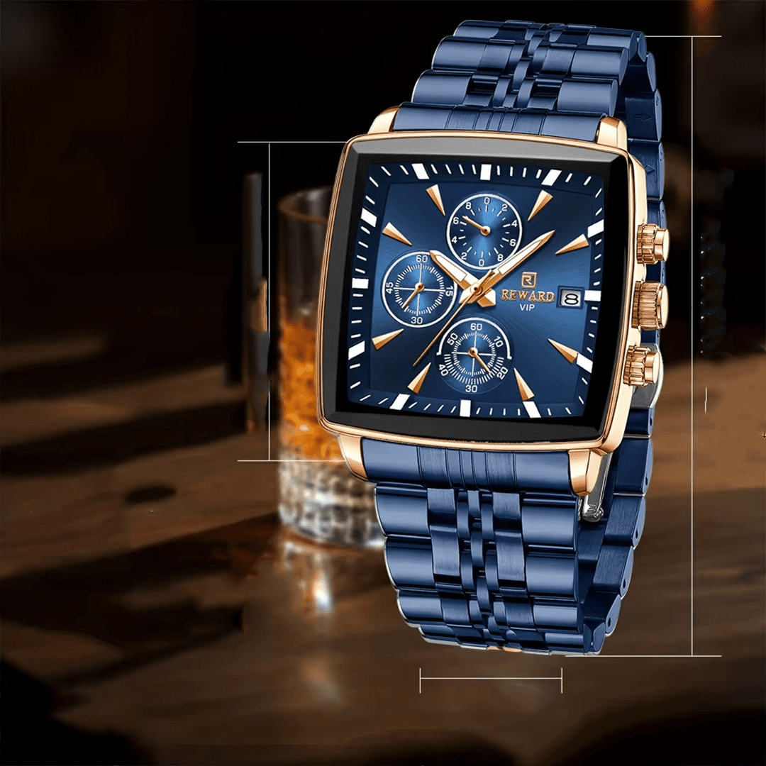 Montre homme REWARD avec bracelet en acier inoxydable