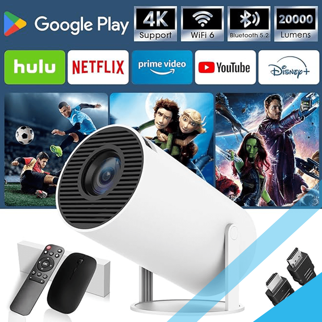 Magcubic HY300 Pro projecteur 4K Android 14 1280*720P double Wifi 290ANSI BT5.0 double Wifi6 LED vidéo cinéma maison cinéma Portable – Image 7