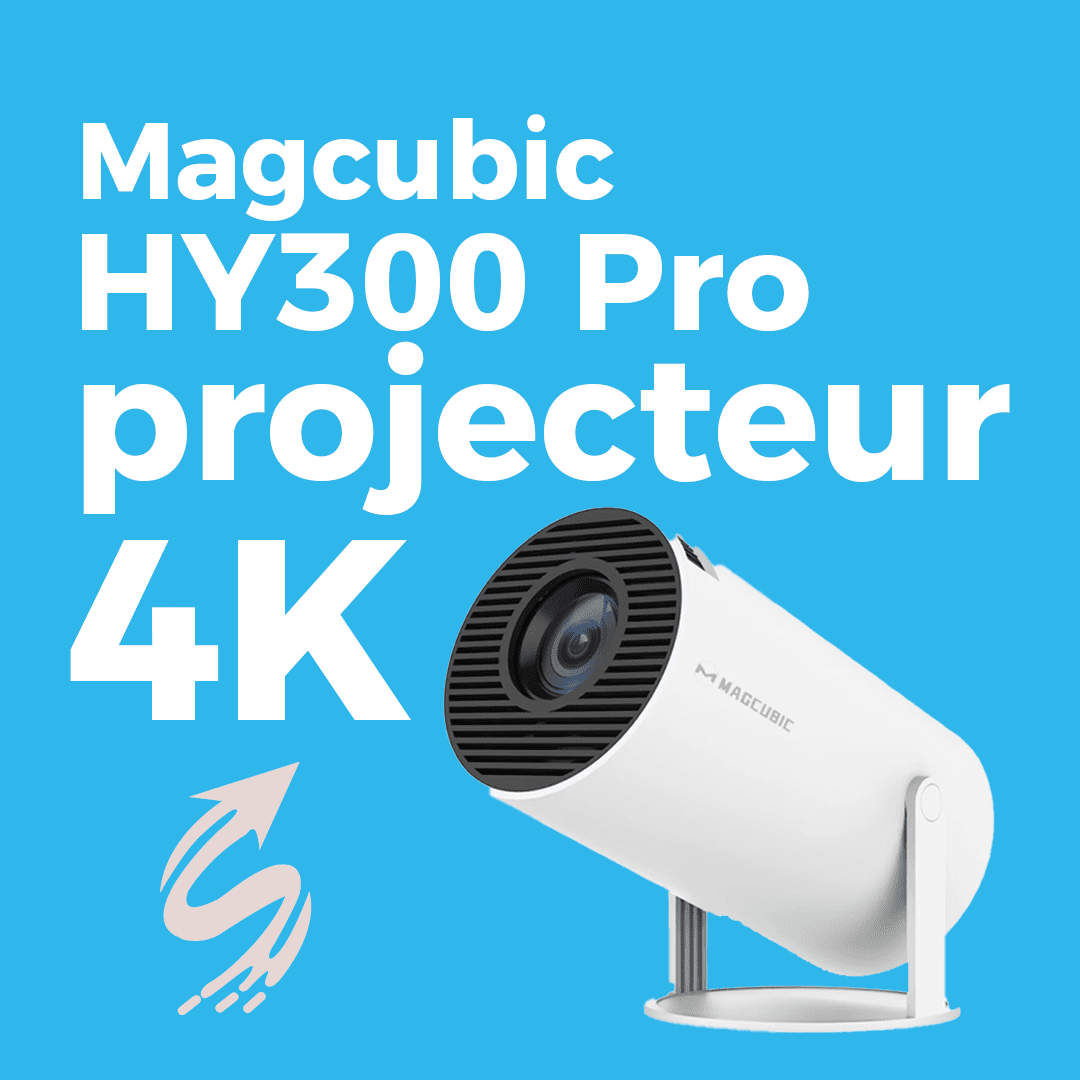 Magcubic HY300 Pro projecteur 4K Android 14 1280*720P double Wifi 290ANSI BT5.0 double Wifi6 LED vidéo cinéma maison cinéma Portable – Image 2