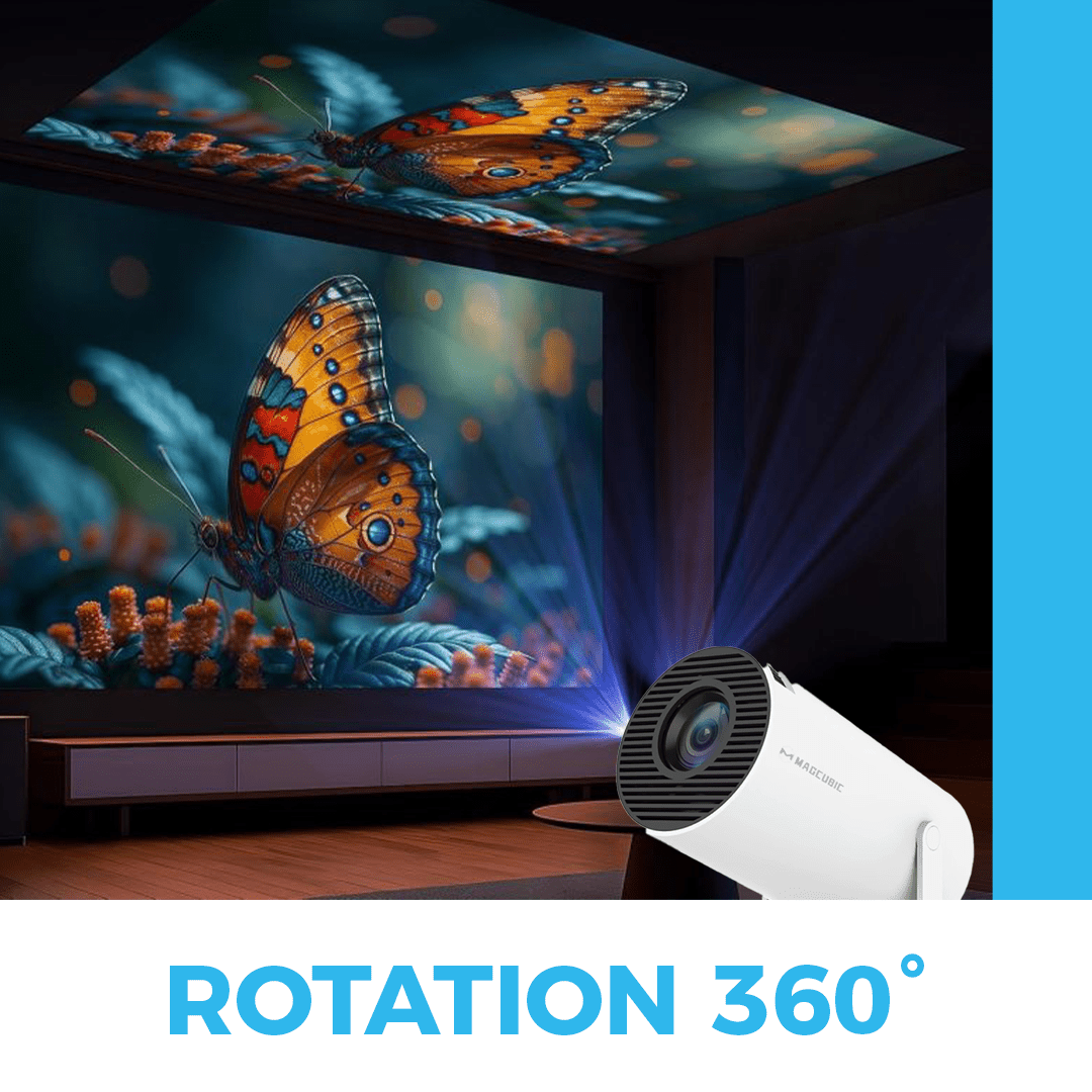 Magcubic HY300 Pro projecteur 4K Android 14 1280*720P double Wifi 290ANSI BT5.0 double Wifi6 LED vidéo cinéma maison cinéma Portable – Image 6
