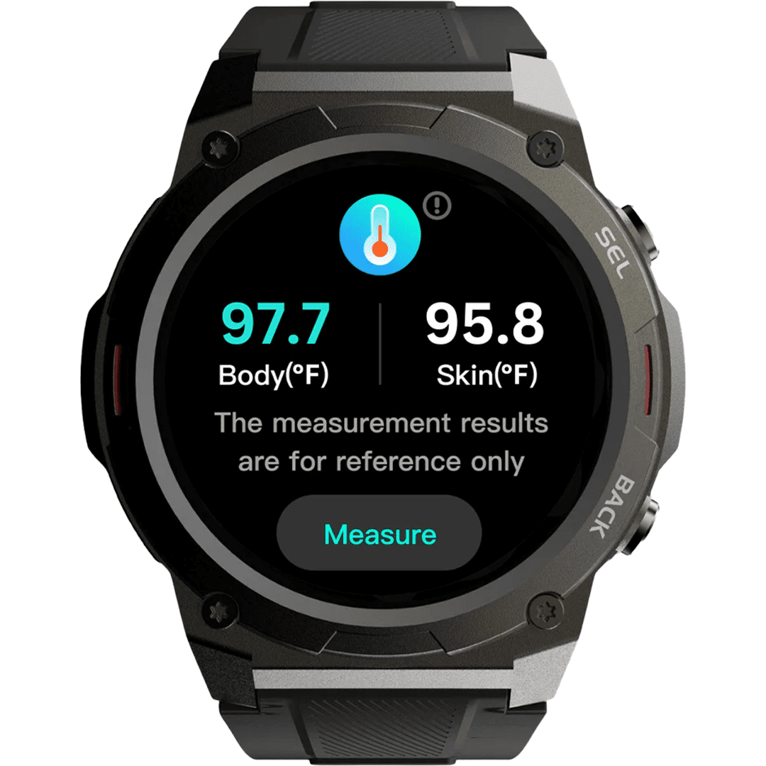 Montre Connectée Homme avec Appels Bluetooth Moniteur Fréquence Cardiaque Tensiomètre 5ATM Étanche Montre Militaire avec Tracker d'Activité Fitness – Image 4